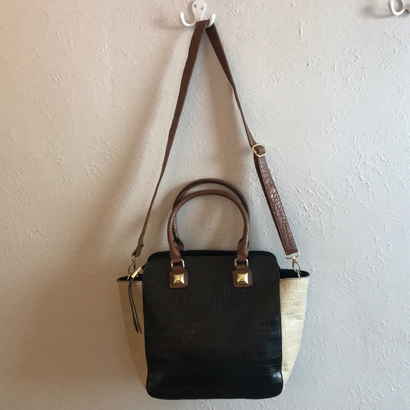 NWOT faux leather tricolor Bag - Picture 2 of 4